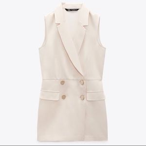 Satin Effect Jumpsuit Blazer Zara